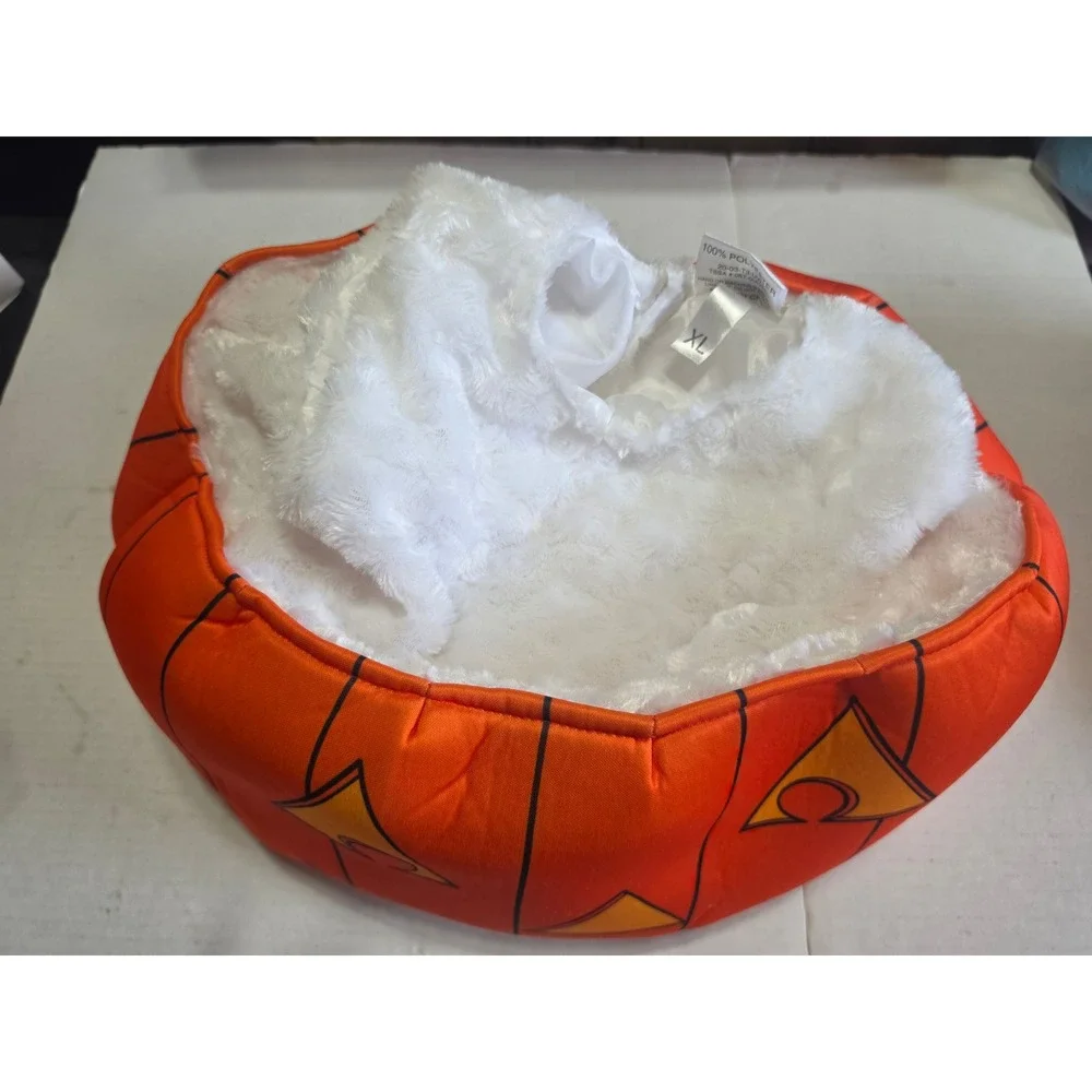 Underwraps Jack-O-Lantern Pumpkin Halloween Costume Orange Plush XL